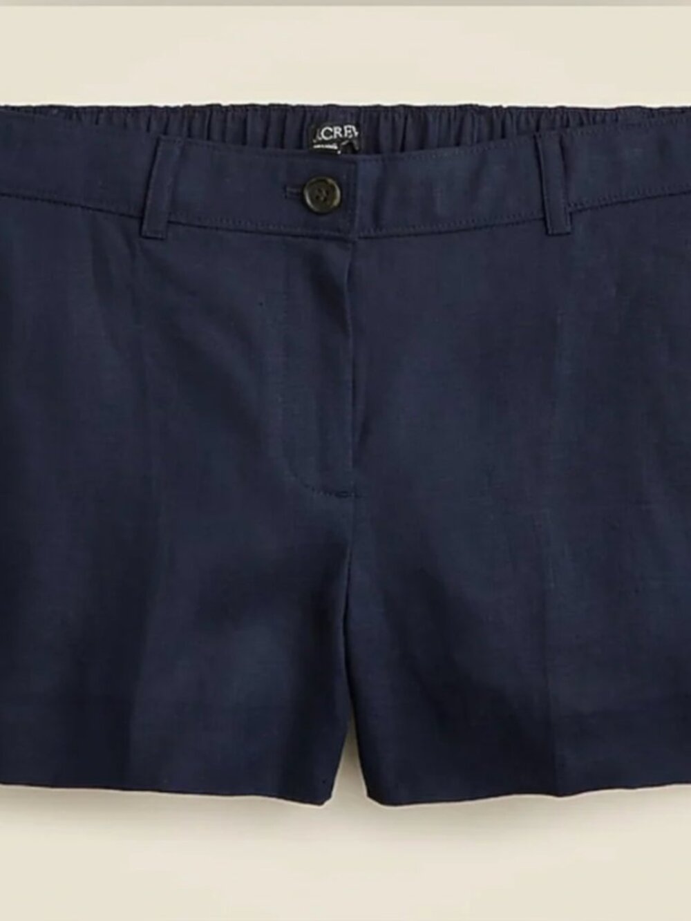 J. Crew 3" Harbor Short in Linen - Navy